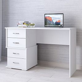 Стол письменный Сити-2 (1200*750*500) белый - Фото предпросмотра