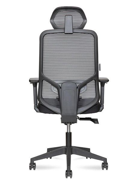 Кресло офисное / Best / черный пластик / черная сетка / черная ткань - Вид 5