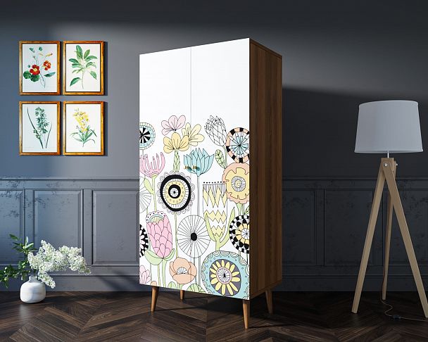 Шкаф малый двухстворчатый "Berber" принт 3 - Вид 5