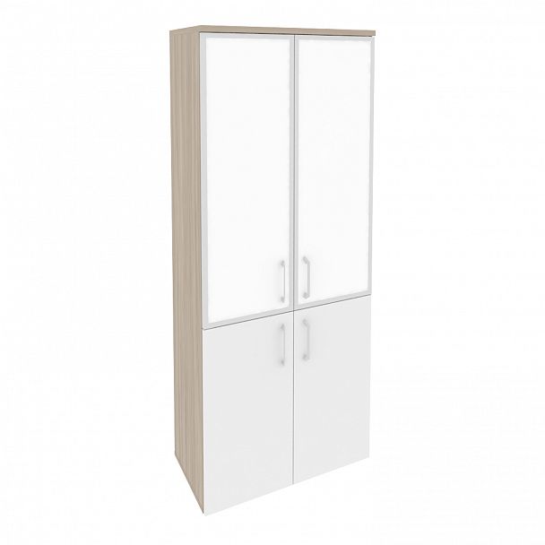 Шкаф "Onix" O.ST-1.2R white/black дуб аттик/белый - Вид 2