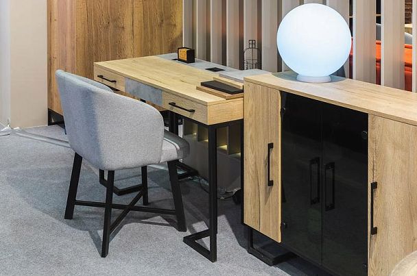 Стол рабочий Loft Дуб натур/Бетон - Вид 11