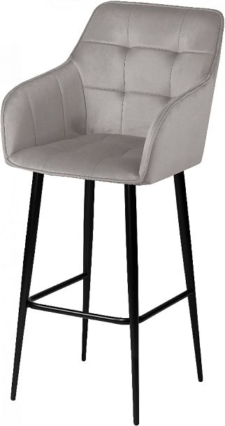 Комплект барных поворотных кресел Мони К, Confetti silver/черный, 2 шт. - Вид 2