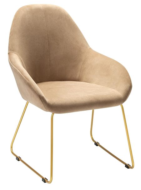 Кресло Kent Diag beige/Линк золото - Вид 1