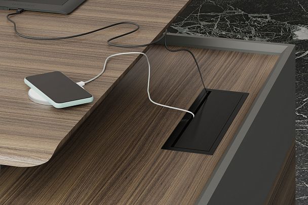 Тумба к переговорному столу Quartz 800х250х725 (подстолье) - Вид 2