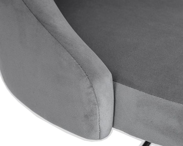 Набор 2 шт Стул барный DOBRIN JOSEPH BLACK (серый велюр (MJ9-75)) - Вид 8