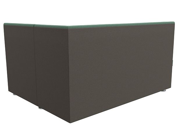 Диван кухонный угловой Уют правый угол Рогожка зеленый - Вид 6