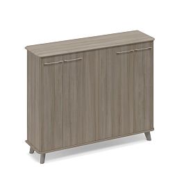 Шкаф средний закрытый греденция Time metal ТМ 343 МП/ВЛ/ВЛ.ВЛ вяз либерти - Фото предпросмотра