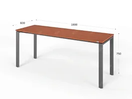 UNITY РМС6-18 ОРЕХ ИТАЛЬЯНСКИЙ Стол на металлокаркасе прямой 1800х600х750 - Фото предпросмотра