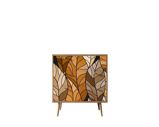 Комод Berber три ящика 08 принт арт BB40/Print_08 - Вид 1