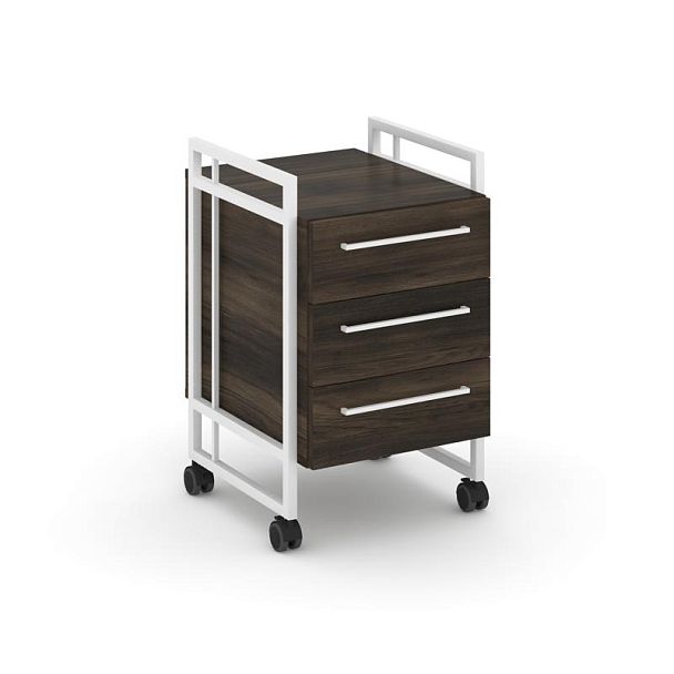 Rift Direct Тумба мобильная RF.TMR-001 Дуб Мали/Металл Белый 424*500*680 - Вид 1