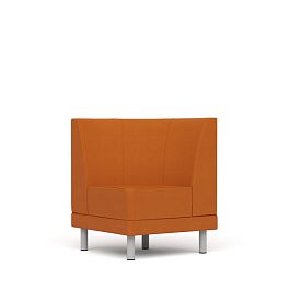 Секция угловая внутренняя Александрия экокожа оранжевая CN1120 - Фото предпросмотра