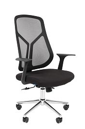 Офисное кресло Chairman CH588 черный пластик, черный - Фото предпросмотра