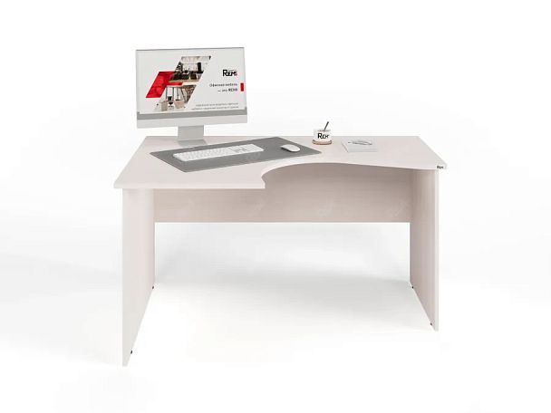 ЛАЙТ / LIGHT RLG005-14x11L Угловой стол 140x100x75 Дуб Молочный - Вид 2