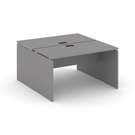 Стайл Проджект Рабочая станция двухсторонняя SN-D.DRS-003 Серый Пепел/Черный Заглушка 1380*1232*750 - Фото предпросмотра