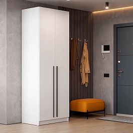 шкаф распашной Берген ШК-800 белое дерево/белое дерево - Фото предпросмотра