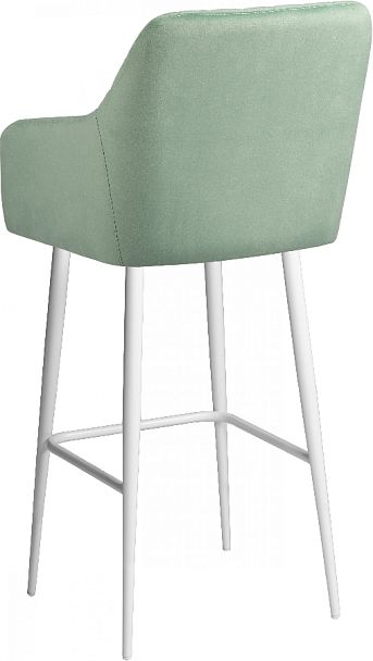 Комплект барных поворотных кресел Барли К, Confetti aquamarine/белый, 2 шт. - Вид 6