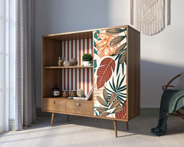 Стеллаж с нишей Berber принт 25 арт BB28/Print_25 - Вид 3