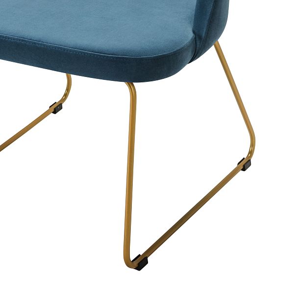 Стул Lars Diag blue/Линк золото - Вид 5