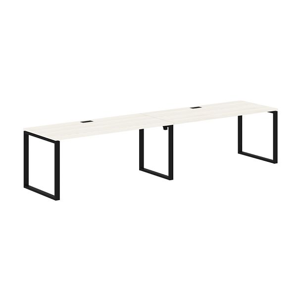 Стол 2-х местный EQWST 3580 Ясень Траун/Черный 3526х800х750 EDIS - Вид 1