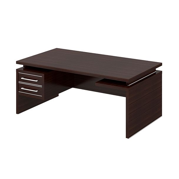 Стол руководителя "Дипломат"  ПК-ДП-СТ200Х100/ПТ-В6-134 венге - Вид 1