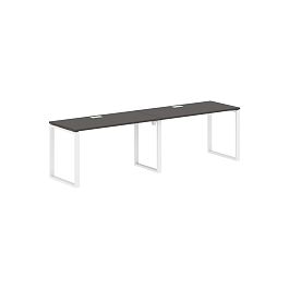 Стол 2-х местный EQWST 2767 Мокко/Белый 2726х670х750 EDIS - Фото предпросмотра