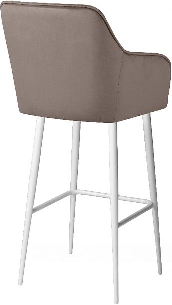 Барное поворотное кресло Мони К, Confetti mocco/белый - Вид 5