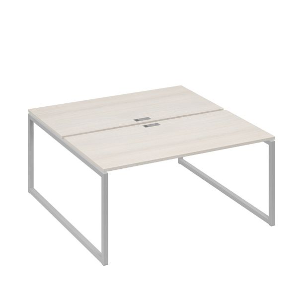 Станция (2х160) рабочая на каркасе QUATTRO A4 А4 Б4 178 БП дуб / металлокаркас серый - Вид 1