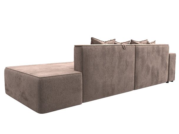 Диван угловой Лига-079 угол левый Велюр бежевый - Вид 5