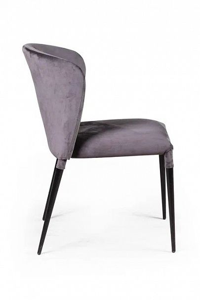 Стул Albert (Альберт), бархат антрацит 14, стопируемый - Вид 3