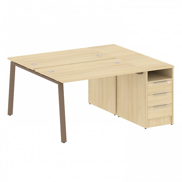 Рабочая станция "Metal System" БА.РС-СТП-2.2 акация/мокко - Вид 1