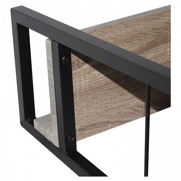 Стеллаж на металлокаркасе BRABIX "LOFT SH-003", 600х350х1500 мм, 5 полок, цвет дуб антик, 641235 - Вид 12