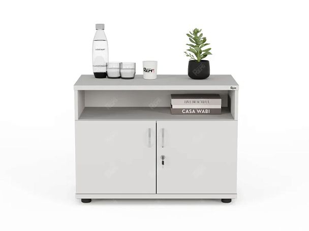 ЛАЙТ / LIGHT RLG018-80x45 Тумба под оргтехнику 80x45x60 Белый - Вид 2