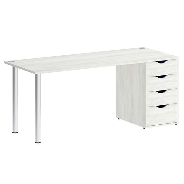 Home Office Стол письменный VR.SP-3-178.4 Снежная патина/Хром опоры 1780*720*750 - Вид 1