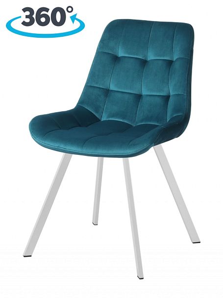 Комплект стульев поворотных Эйден М, Confetti izumrud/белый, 4 шт. - Вид 1