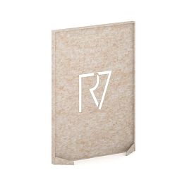 AcustiX Напольная прямая перегородка с фигурными вырезами VE.NPPF-80.16 Крем-брюле 800*400*1600 - Фото предпросмотра