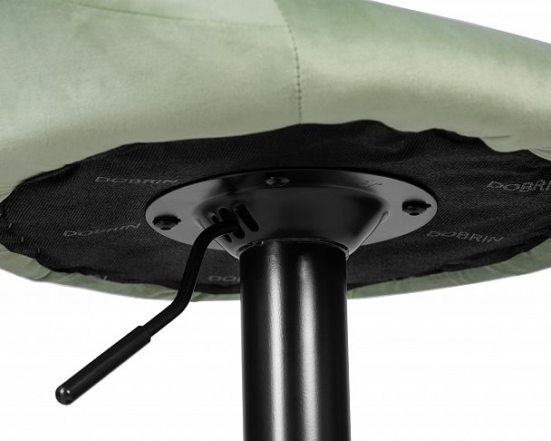 Стул барный DOBRIN LOGAN BLACK (мятный велюр (MJ9-87)) - Вид 9