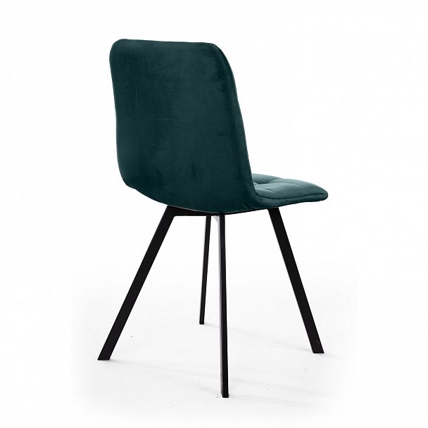 Стул UNO, бархат зелёный  19/ чёрный профиль - Вид 5