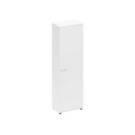 Шкаф для одежды узкий Space+ А1 9308 БП белый премиум - Фото предпросмотра