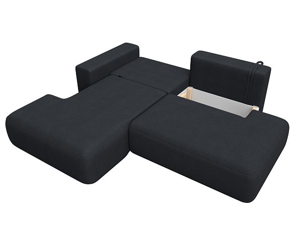 Диван угловой Лига-036 НПБ Модерн левый угол Искусственная замша серый - Вид 8