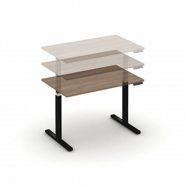 Стол электроподъемный "MOVE UP" MV.SE-2.7 Черный металл / Дуб Аризона - Вид 4