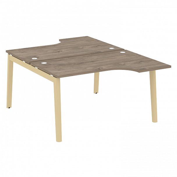 Рабочая станция "Onix wood" OW.D.SA-2 тиквуд темный/дуб светлый - Вид 1