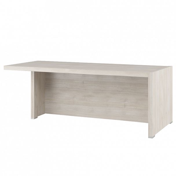 Стол письменный с асимметричными опорами, левый Solid 200x88x75 светлый дуб - Вид 1