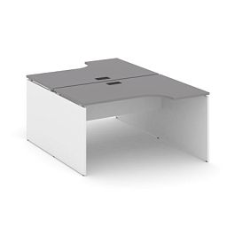 Стайл Проджект Рабочая станция эргономичная SN-D.DRPA-022 Серый Пепел/Белый/Черный Заглушка 1580*163 - Фото предпросмотра