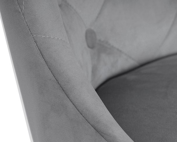 Набор 2 шт Стул барный DOBRIN JOSEPH BLACK (серый велюр (MJ9-75)) - Вид 9