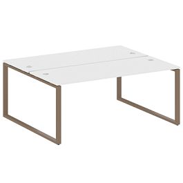 Metal System Р. ст. на О-образном м/к БО.РАС-СП-2.5 Белый/Мокко металл 1800*1475*750 - Фото предпросмотра