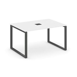 Стайл Проджект Стол переговорный SN-6O.SPRG-001 Белый/Металл Антрацит 980*980*750 - Фото предпросмотра