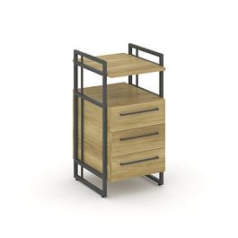 Rift Direct Тумба приставная RF.TPRR-001 Дуб Винченцо/Металл Антрацит 424*500*821 - Фото предпросмотра