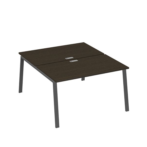 Рабочая станция каркас TRE 2х140 офисная A4 А4 Б3 177  БП венге / металлокаркас антрацит - Вид 1