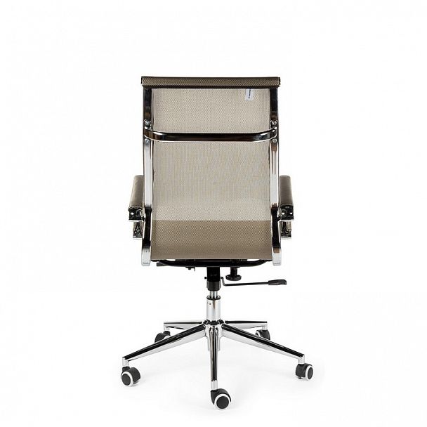 Кресло офисное / Хельмут / (bronze) сталь + хром / бронзовая сетка - Вид 6