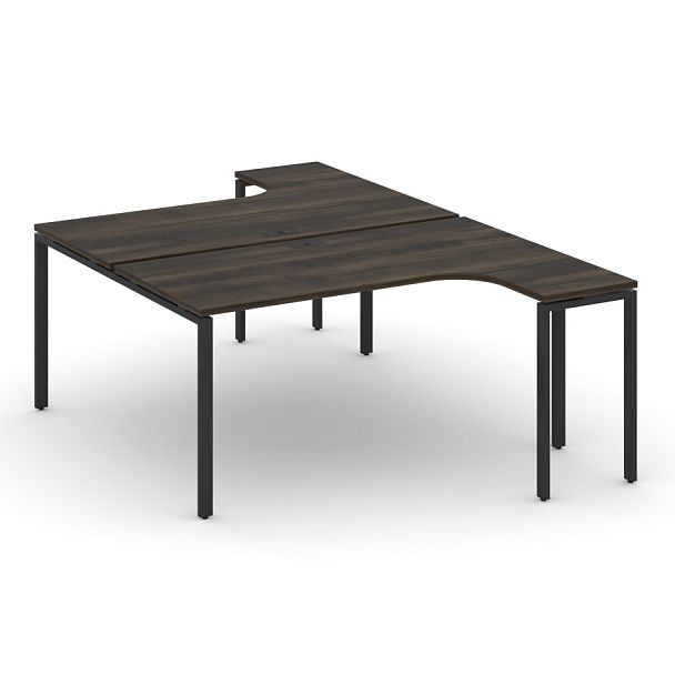 Concept Рабочая станция CN.DSA-002 Дуб Мали/Металл Черный 1580*1480*750 - Вид 1